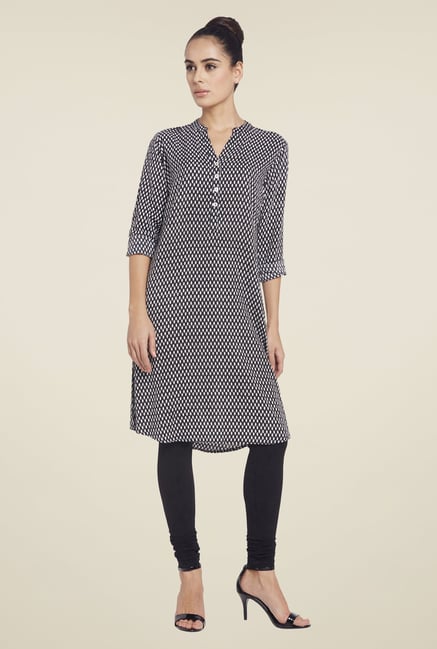 Globus Black Cotton Kurti Globus Black Cotton Kurti
