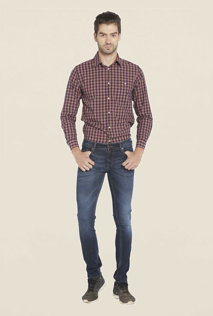 Globus Dark Blue Light Wash Skinny Fit Jeans Globus Dark Blue Light Wash Skinny Fit Jeans