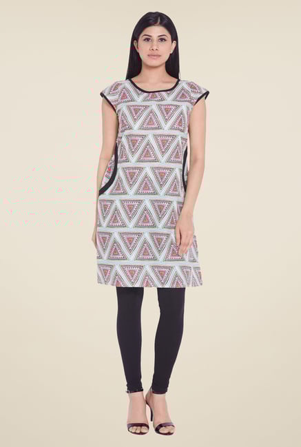 Globus Green Printed Cotton Tunic Globus Green Printed Cotton Tunic