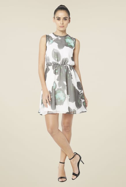Globus White Printed Dress Globus White Printed Dress