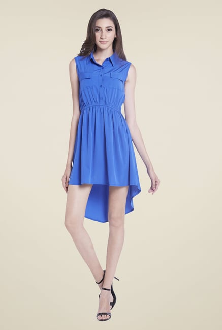 Globus Blue Shirt Dress Globus Blue Shirt Dress