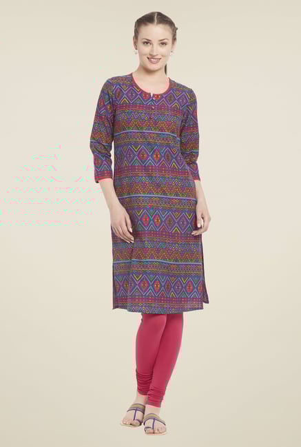 Globus Multicolor Printed Kurti Globus Multicolor Printed Kurti