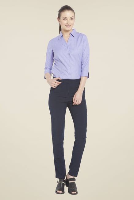 Globus Purple Solid Shirt Globus Purple Solid Shirt