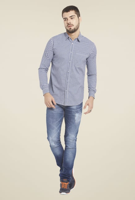 Globus Blue Checked Shirt Globus Blue Checked Shirt