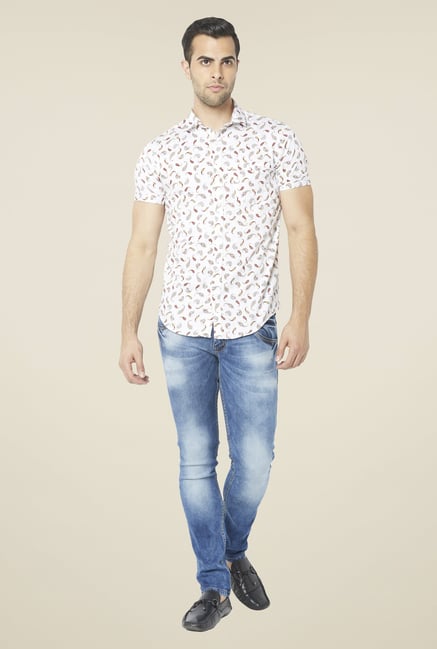 Globus White Printed Shirt Globus White Printed Shirt