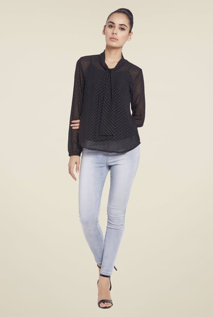 Globus Black Printed Shirt Globus Black Printed Shirt