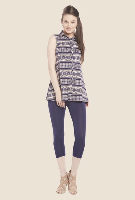 Globus Navy Printed Shirt Globus Navy Printed Shirt