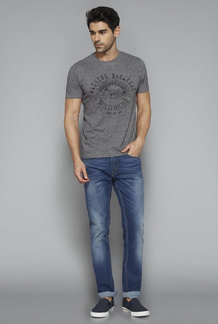 Westsport by Westside Grey Printed T Shirt Westsport by Westside Grey Printed T Shirt