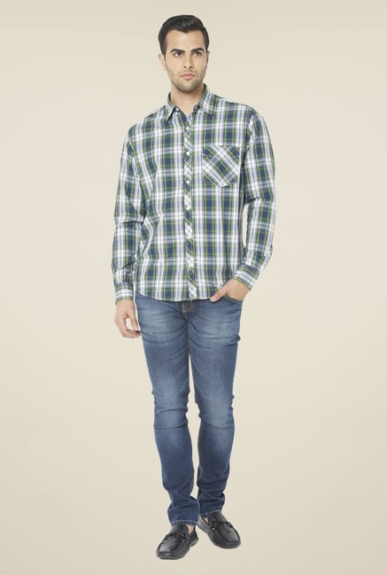 Globus Green & Blue Checked Shirt Globus Green & Blue Checked Shirt