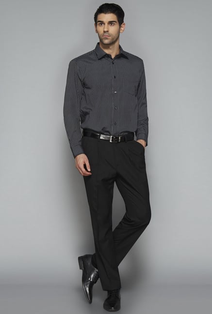 Weststreet by Westside Black Striped Shirt Weststreet by Westside Black Striped Shirt