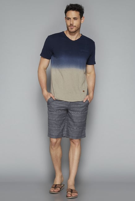 ETA by Westside Grey Printed Shorts ETA by Westside Grey Printed Shorts