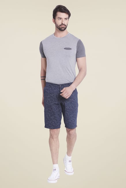 Globus Navy Printed Shorts Globus Navy Printed Shorts