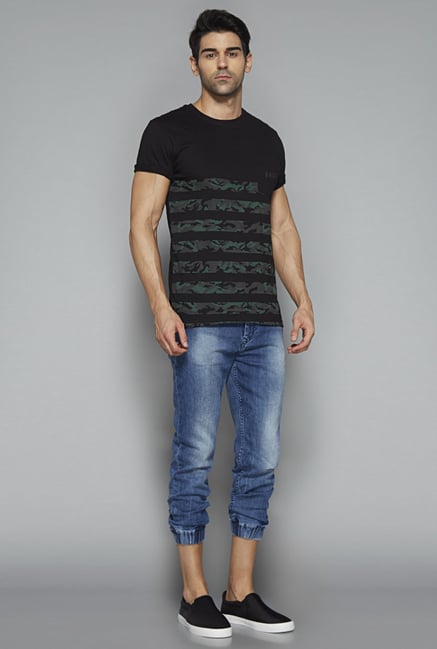 Nuon by Westside Black Printed T Shirt Nuon by Westside Black Printed T Shirt