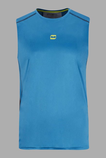 Doone Blue Solid Training T Shirt Doone Blue Solid Training T Shirt