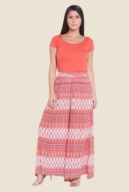 Globus Pink Printed Palazzos Globus Pink Printed Palazzos