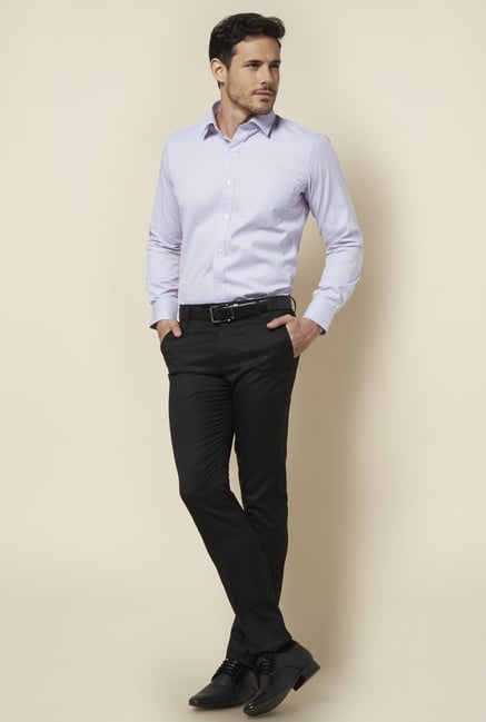 Zudio Purple Printed Shirt Zudio Purple Printed Shirt