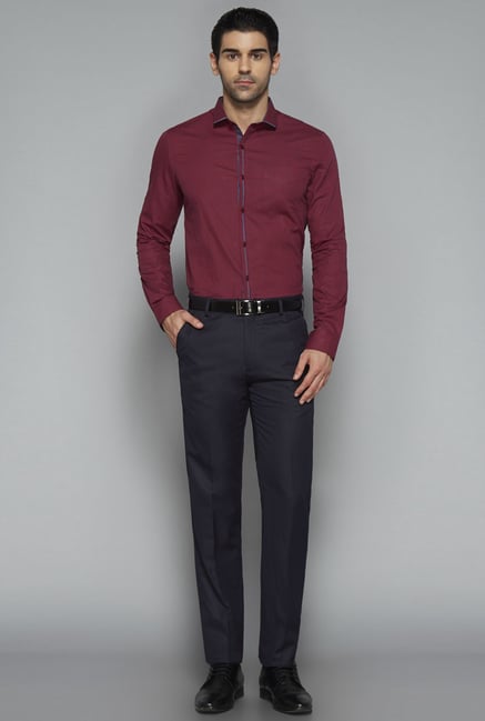 Weststreet by Westside Maroon Checks Shirt Weststreet by Westside Maroon Checks Shirt
