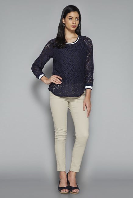 LOV by Westside Navy Manila Top LOV by Westside Navy Manila Top