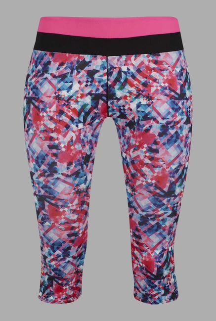 Doone Multicolor Printed Training Capris Doone Multicolor Printed Training Capris