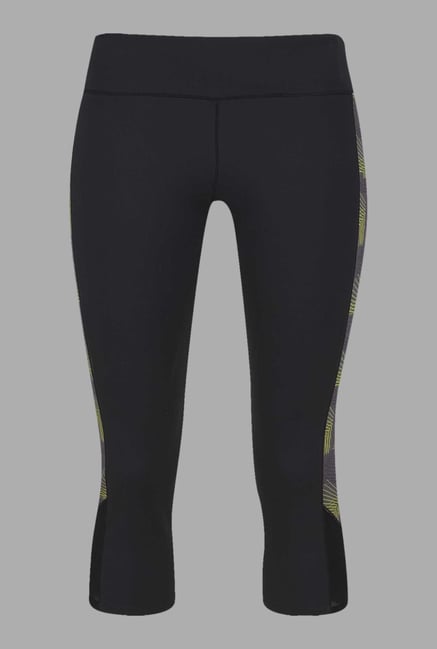 Doone Black Solid Training Capris Doone Black Solid Training Capris