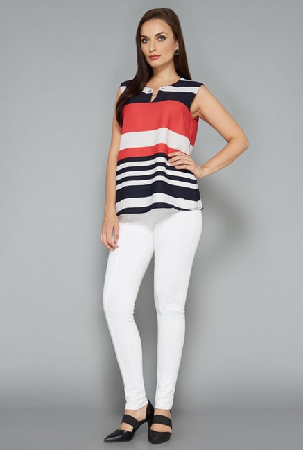 Wardrobe by Westside Multicolor Striped Blouse Wardrobe by Westside Multicolor Striped Blouse