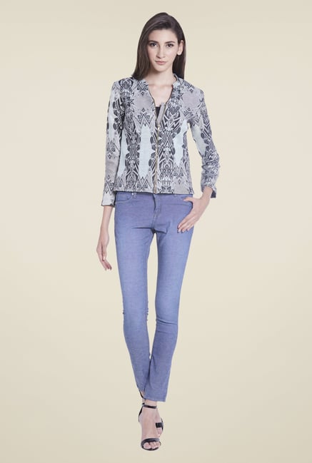 Globus Grey Printed Jacket Globus Grey Printed Jacket