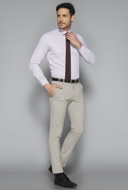 Weststreet by Westside Beige Solid Trouser Weststreet by Westside Beige Solid Trouser