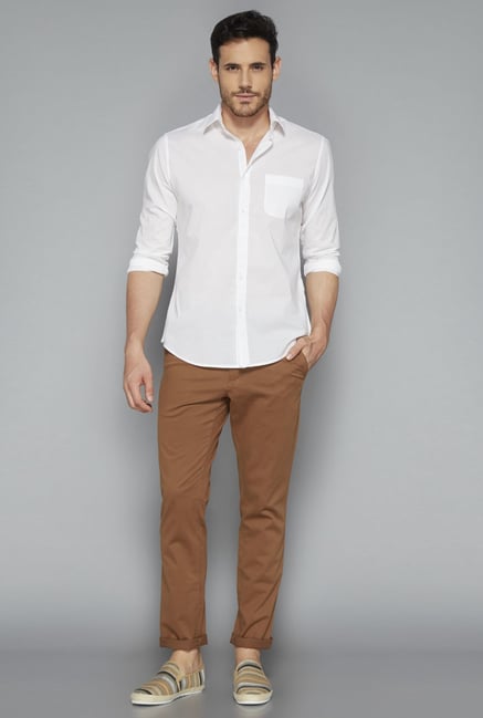 Westsport by Westside White Solid Shirt Westsport by Westside White Solid Shirt