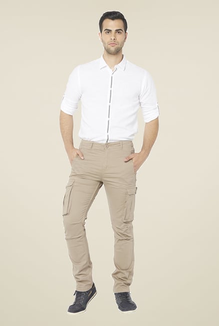 Globus Beige Solid Cargos Globus Beige Solid Cargos