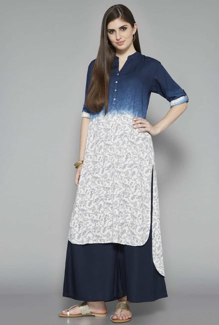 Utsa by Westside Navy Printed Kurta Utsa by Westside Navy Printed Kurta