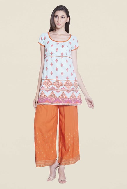 Globus Blue Printed Kurti Globus Blue Printed Kurti