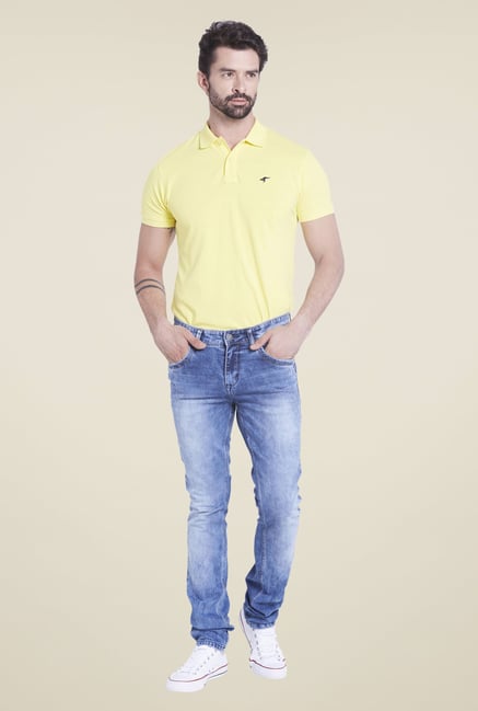 Globus Blue Heavily Washed Jeans Globus Blue Heavily Washed Jeans