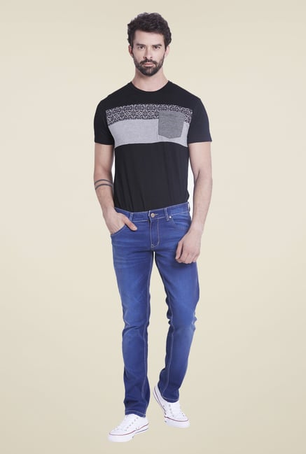 Globus Blue Lightly Washed Skinny Fit Denim Jeans Globus Blue Lightly Washed Skinny Fit Denim Jeans