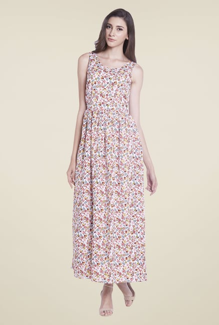 Globus Pink Floral Print Maxi Dress Globus Pink Floral Print Maxi Dress