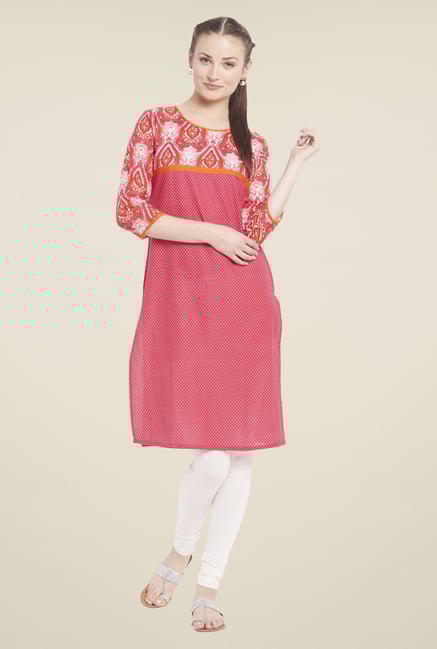 Globus Fuchsia Printed Kurti Globus Fuchsia Printed Kurti