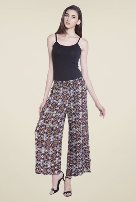 Globus Multicolor Printed Rayon Palazzos Globus Multicolor Printed Rayon Palazzos