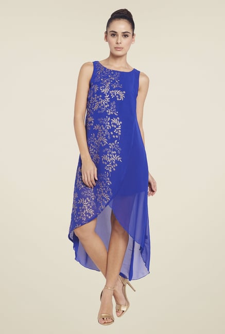 Globus Blue High Low Dress Globus Blue High Low Dress