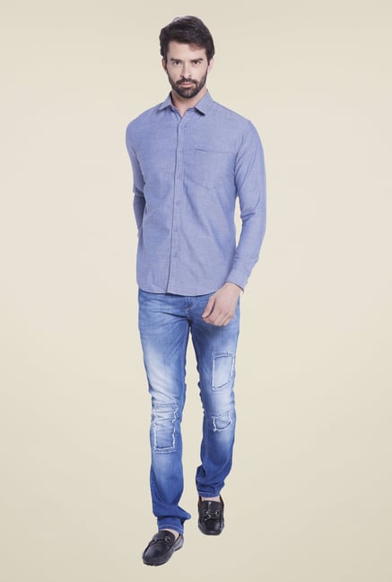 Globus Violet Solid Shirt Globus Violet Solid Shirt