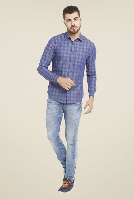 Globus Blue Checked Shirt Globus Blue Checked Shirt