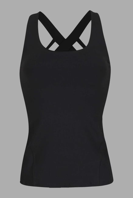 Doone Black Solid Training Singlet Doone Black Solid Training Singlet
