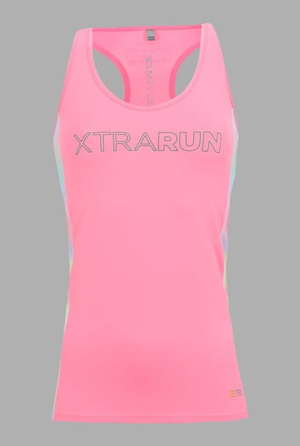 Outpace Light Pink Printed Running Singlet Outpace Light Pink Printed Running Singlet