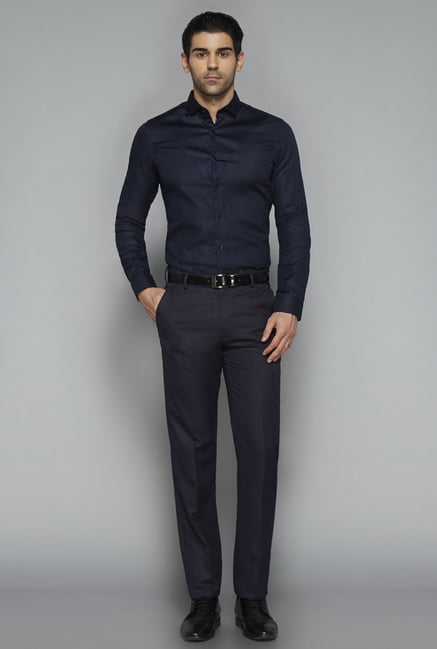 Weststreet by Westside Navy Solid Shirt Weststreet by Westside Navy Solid Shirt