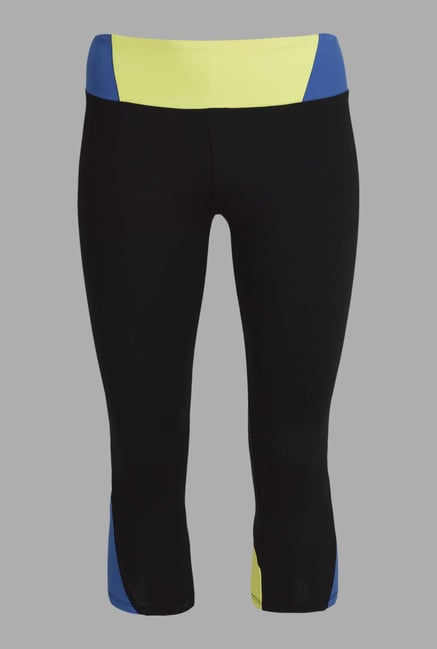 Doone Black Solid Training Capris Doone Black Solid Training Capris