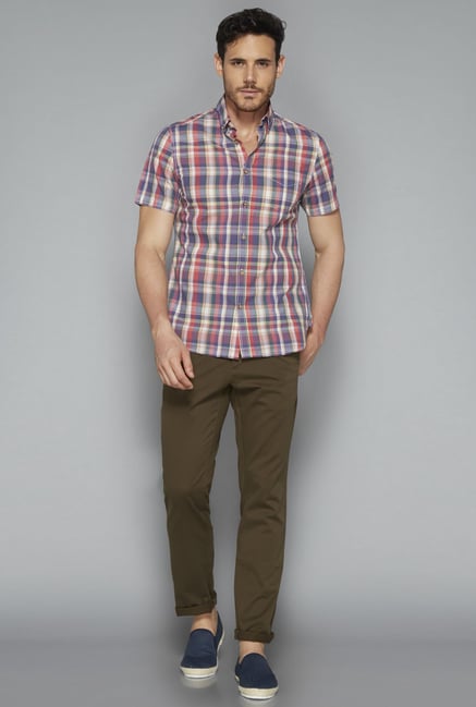Westsport by Westside Olive Solid Chinos Westsport by Westside Olive Solid Chinos