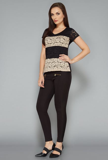 Wardrobe by Westside Black Tory Lace Blouse Wardrobe by Westside Black Tory Lace Blouse