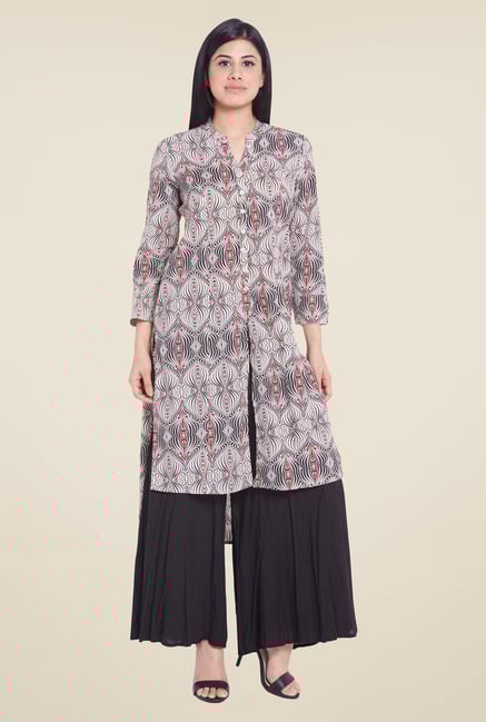 Globus Black Solid Cotton Palazzos Globus Black Solid Cotton Palazzos