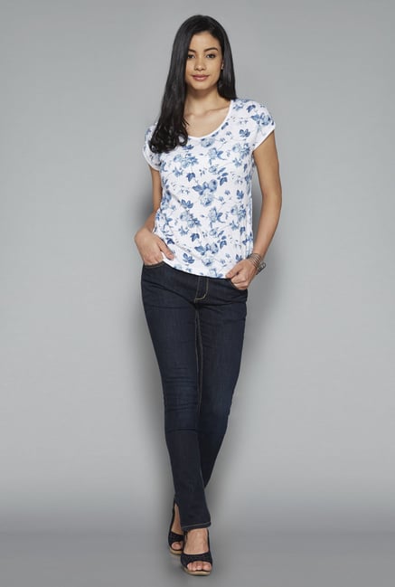 LOV by Westside White Printed Zelia Top LOV by Westside White Printed Zelia Top