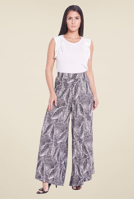 Globus Grey Printed Palazzos Globus Grey Printed Palazzos