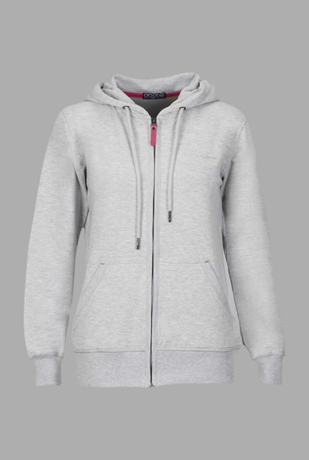 Doone Grey Solid Training Hoodie Doone Grey Solid Training Hoodie