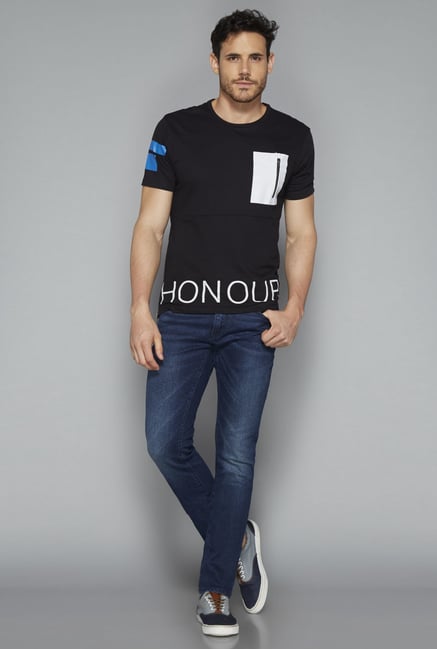 Nuon by Westside Black Printed T Shirt Nuon by Westside Black Printed T Shirt